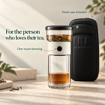 LEAFLOW™ One-Touch Portable Tea Brewer