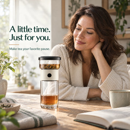 LEAFLOW™ One-Touch Portable Tea Brewer